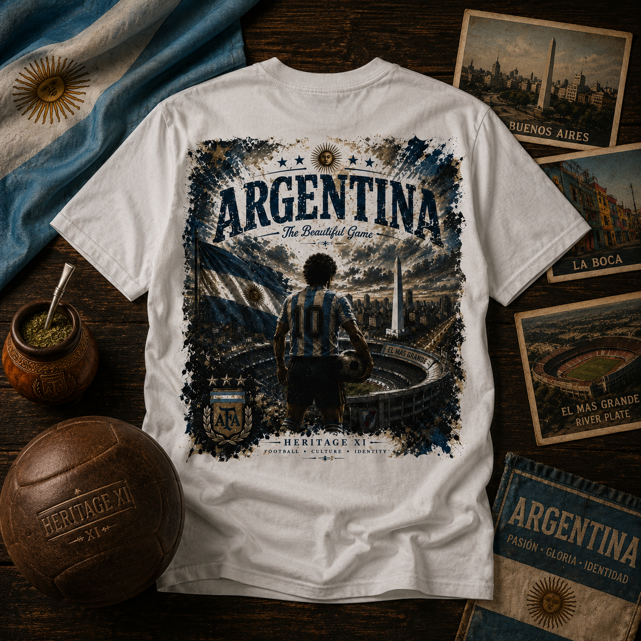 Argentina – The Beautiful Game Tee
